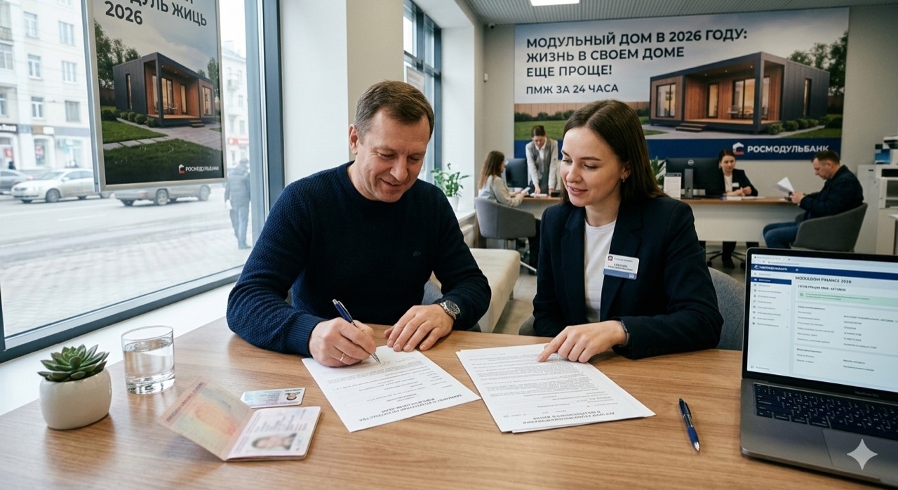 Модульный дом, подготовленный для регистрации как жилой объект